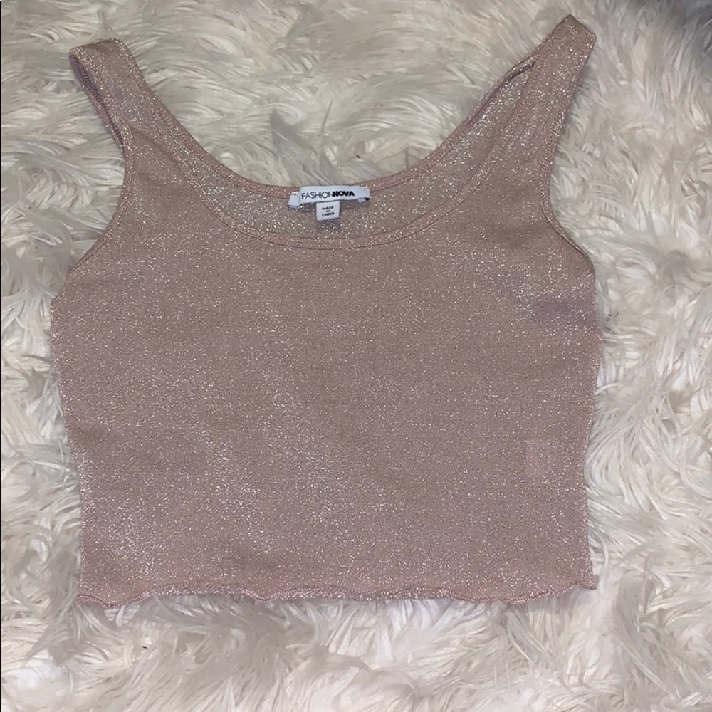 Glittery crop top